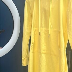 Source Unknown Yellow Hoodie Cardigan